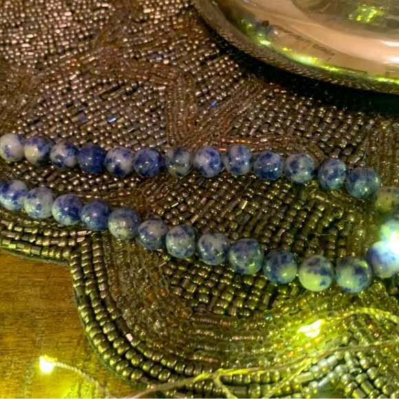 Sodalite beaded necklace. - Picture 3 of 3